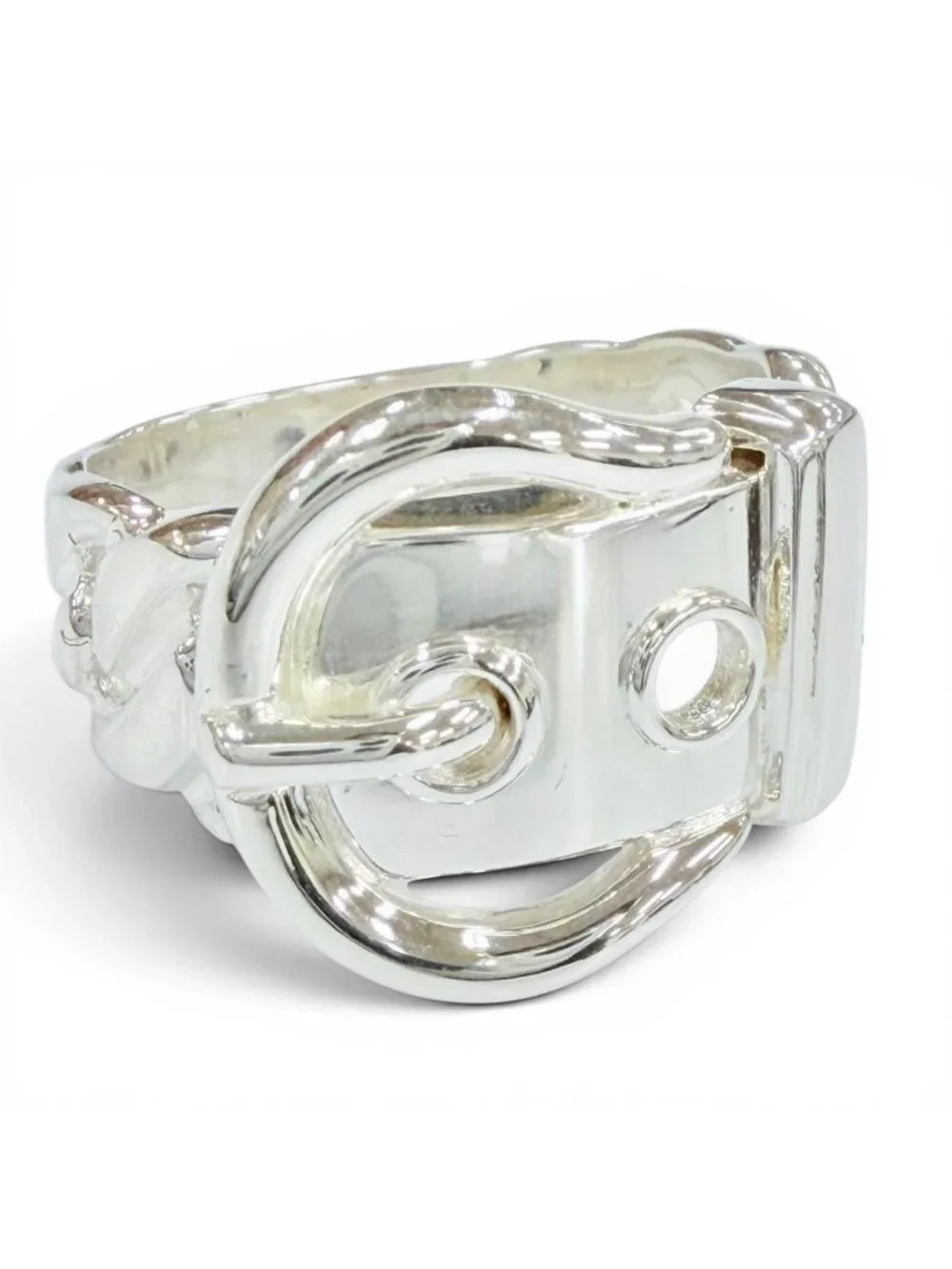 Hermes Vintage Book le Cellier Ring 925 Silver